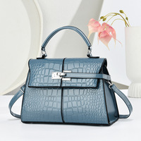 Sac à main en cuir de luxe pour femme, motif crocodile, élégant, sac bandoulière pour femme, pour les trajets quotidiens