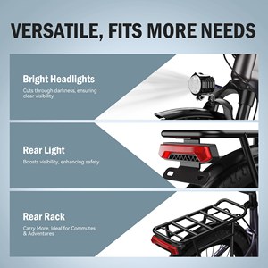 ACTBEST Core 2.0 Envío Gratuito en EE. UU. Bicicleta Eléctrica Urbana de Estilo Clásico de 500 W y 48 V ACTBEST - Product Image 6