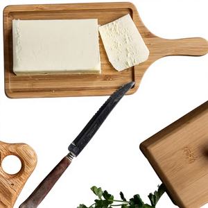 Boîte à beurre simple en bambou avec couvercle, boîte de rangement pour beurre de qualité alimentaire - Product Image 1