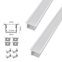 Échantillon Gratuit Bande Lumineuse LED en Alliage d'Aluminium 2015A 27*15MM Anodisée Profil en T Encastré DC 12V pour Éclairage de Meuble
