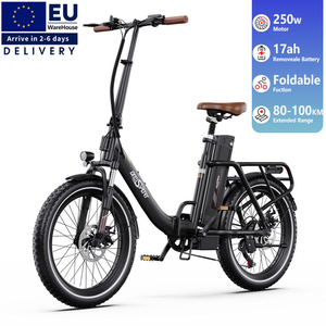 Vélo électrique hybride pliable EU ONESPORT OT16-2, 250W, Fatbike, 48V, pneus larges, pour la ville et la route, moteur puissant 250W, OT16-2 - Product Image 3
