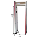 Scanner de sécurité KMS à installation facile, infrarouge, comptage automatique, anti-interférence, fonctionnement stable pour les entrées d'hôpitaux