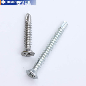 Malaxy Din <span class=keywords><strong>7504P</strong></span> Acero inoxidable 304/316/410 Tornillos de carburación Tornillos de perforación de cabeza avellanada empotrada en cruz de rosca M2 - Product Image 1