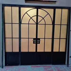 Puerta arqueada de aluminio estilo francés para baño, puerta estrecha de granero para cocina, puerta de tienda, para tiendas de ropa de estilo francés de celebridades de internet - Product Image 3