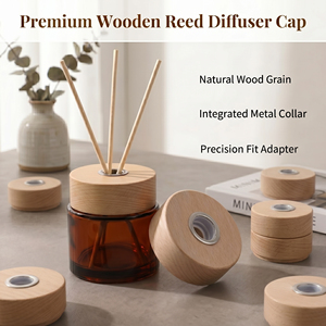 Vietnam WeWood Bouchon diffuseur en bois avec col en métal pour flacon d'arôme en bois de hêtre - Product Image 1