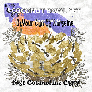 ชามสมูทตี้และสลัดจากกะลามะพร้าวคุณภาพสูง เป็นมิตรกับสิ่งแวดล้อม เหมาะสำหรับเป็นของขวัญสำหรับคนทานมังสวิรัติ และตกแต่งห้องครัว - Product Image 2