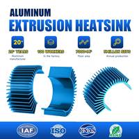 Dissipateur de chaleur en aluminium extrudé pour divers appareils électroniques personnalisés 6063 profilé en aluminium anodisé pour dissipateur thermique T5