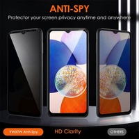 Protections d'écran pour la confidentialité, film anti-espion de qualité AAA pour A14/A53/A52/A72/A32/A21/A50/A70/A52S/A73/S21/S22 Plus/S20 FE