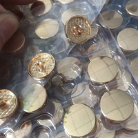 Bouton de couture en métal avec Logo en relief personnalisé