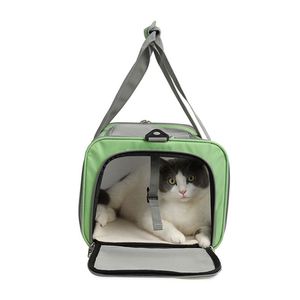 Foldable Breathable Lightweight Canvas Airline Cat <b>Carrier</b> with Zipper Closure for <b>Pet</b> Travel Handbag & Car Bag - Product Image 4