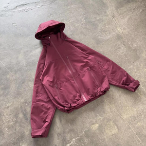 Custom Mens Waterproof Sportswear Outdoor Zip up Polyester <strong>Windbreaker</strong> Track Jacket with Hood <strong>Windbreaker</strong> for Men - Product Image 2