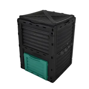 Winslow Ross Sustainable Waste Compost Bin 80 Gallon Rectangle Garden Compost Bin With Lid