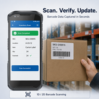 Terminal portable Android 13 pour l'inventaire d'entrepôt, scanner de codes-barres 4G WiFi NFC, ordinateur mobile pour la picking, le comptage de stocks, WMS et ERP