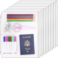 Pochettes de classement en PVC transparent personnalisables Haoran avec logo, pochette zippée pour classeur à 3 anneaux, organiseur de documents, pochette zippée pour classeur en gros
