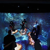 Perangkat Lunak Proyeksi Dinding Interaktif Holografik 3D Teknologi Tinggi Pengalaman Ruangan Imersif Sistem Operasi Android Proyeksi Jarak Pendek Terintegrasi