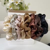 Lot de 40 élastiques à cheveux en tissu, faits main, haute élasticité, couleur unie, pour mariage, tendance, vente chaude