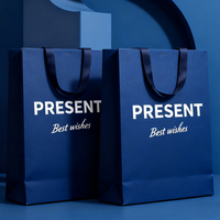 Sacs en papier de luxe pour la vente au détail de vêtements, de cadeaux, de bijoux, avec poignée, personnalisés avec le logo de la marque, pour la promotion
