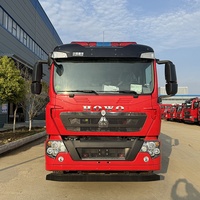 Truk Pemadam Kebakaran Howo 4x2 Baru Tangki Air 8000L Busa Diesel Transmisi Manual Euro 3