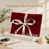 Pochette en velours haut de gamme avec logo personnalisé et nœud en ruban, sac cadeau pour livres, perruques, foulards, vêtements, rangement, vente en gros, OEM