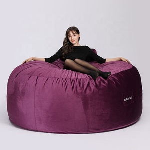 <span class=keywords><strong>Pouf</strong></span> Gigante Rotondo in Schiuma Compressa su Misura, Misure 3 4 5 6 7 8 Piedi, Grande Poltrona a Sacco - Product Image 3