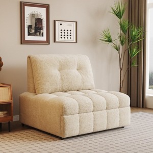 Sofá <span class=keywords><strong>cama</strong></span> moderno de tela multifuncional con almacenamiento plegable para dormitorio o apartamento para uso en la sala de estar - Product Image 2