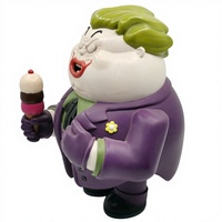 Figurine stylisée du Joker corpulent, jouet artistique de supervilain mignon, statue de collection en résine