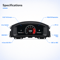Panel de Instrumentos Digital LCD para VW Golf7 2014-2020, Pantalla de Tablero de Instrumentos, Actualización del Panel de Instrumentos