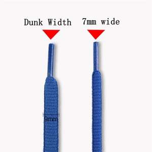Cordones sólidos planos de poliéster de 9mm de ancho de Goodlace, Semicírculo fuerte para <span class=keywords><strong>Dunk</strong></span> de 55 pulgadas - Product Image 2