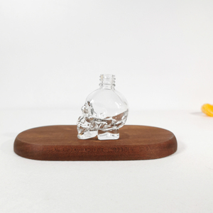 Custom Hot Design 1oz 30ml clear <strong>Skull</strong> Shaped <strong>Glass</strong> Essential Oil <strong>Bottle</strong> With Chosen Dropper - Product Image 5