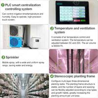 Électricité solaire avec culture hydroponique verticale de laitue, champignons, safran, ferme aéroponique en conteneur maritime