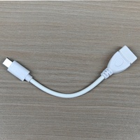 Kabel Transfer Data USB tipe-c, 14CM OTG kecepatan tinggi dengan konduktor tembaga murni untuk ponsel dan perangkat eksternal