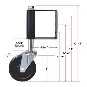 <span class=keywords><strong>Roue</strong></span> de <span class=keywords><strong>portail</strong></span> robuste <span class=keywords><strong>pour</strong></span> portails battants - Product Image 2