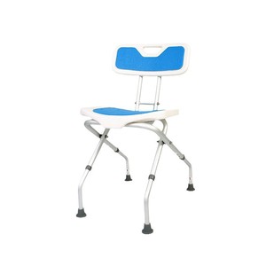 Shower Chair With Backrest Non Slip <b>Bath</b> <b>Seat</b> For Elderly And Disabled People Bathroom Toilet Use Blue Color - Product Image 3