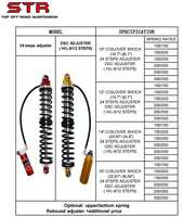 STR – suspension réglable tout-terrain à double enroulement d'air de course universel 4wd land