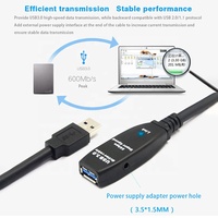 Câble d'extension USB 3.0 actif Xput AM vers AF avec chipset intégré, plusieurs longueurs : 5M, 10M, 15M, 20M, 25M, 30M