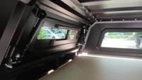 Cubierta Rígida para Camioneta 4x4, Toldo de Aluminio para Camioneta con Ventana Corredera para Toyota Tacoma/Dodge RAM1500/Silverado
