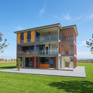 TOPPRE Casa Prefabbricata Economica Smontabile, Villa di Lusso in Container, Hotel Container, Appartamento Mobile, Casa Container con 2 Camere da Letto - Product Image 1