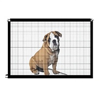 Barrière de sécurité en polyester pour animaux de compagnie, clôture de balcon pour chats, enclos pour chiens, obstacle intérieur, protection sans perçage, type de fermeture épaissi et renforcé
