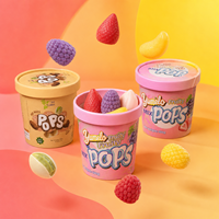 Vente d'usine : Mini-glaces 3D multi-saveurs – Délicieuse combinaison de saveurs fruitées : citron, pomme, litchi, fraise, raisin, chocolat