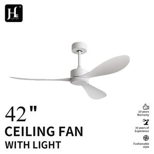 Ventilateur de plafond moderne avec lampe, style minimaliste, décoration intérieure de salon, 52 pouces, DC - Product Image 2