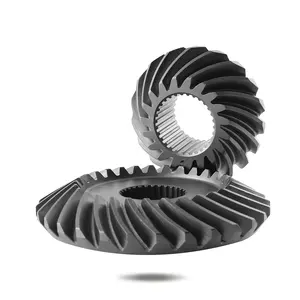 MINOW OEM Good Quality Transmission Crown Pinion Gear Custom Cnc Machining Industrial Steel Spiral Bevel Gears Miter Gears