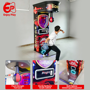 Machine <span class=keywords><strong>de</strong></span> test <span class=keywords><strong>de</strong></span> force <span class=keywords><strong>de</strong></span> <span class=keywords><strong>boxe</strong></span> d'arcade à monnayeur avec mode <span class=keywords><strong>de</strong></span> jeu gratuit et récompense par ticket pour les zones piétonnes - Product Image 4