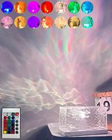 TSINYE LED Moderne Océan Vague Projecteur 16 Couleurs Plug in 3D Led Veilleuse Lampe Northern Light Aurora Projecteur Lumière Projecteur