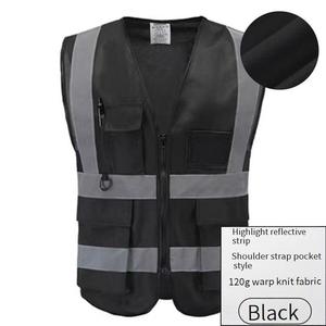 <span class=keywords><strong>Chaleco</strong></span> <span class=keywords><strong>de</strong></span> Seguridad <span class=keywords><strong>de</strong></span> Alta Visibilidad Personalizado con Logotipo para Hombre, con Bolsillos, Cremallera, Tiras Reflectantes, Color <span class=keywords><strong>Azul</strong></span> <span class=keywords><strong>Marino</strong></span> y Verde Reflectante - Product Image 1