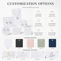 Carte de présentation personnalisée pour bijoux : Carte d'emballage pour boucles d'oreilles et colliers, idéale pour les collections de bijoux