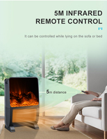 Chauffage Céramique PTC Télécommandé à Chauffage Rapide avec Protection Contre la Surchauffe et Thermostat Réglable - Appareil Électrique Domestique Portable