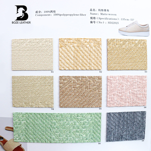 Cao cấp thân thiện với môi PP dệt vải cuộn Trọng lượng nhẹ bền kim cương kết cấu dệt vải rơm Mat túi đôi phải đối mặt với tính năng - Product Image 2