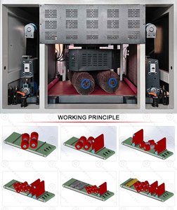 Máquina Desbarbadora Automática de Chapa Metálica Newstec R-RD800mm para Piezas Estampadas Cortadas con Láser, Eliminación de Rebabas, Redondeo de Bordes - Product Image 3