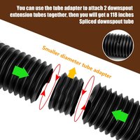 Extensions de tuyau de descente d'eau de pluie pour maison et jardin, déviateur d'eau de pluie de gouttière de taille flexible