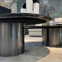 Prix de gros Yushi Group Mobilier moderne pour la maison de luxe en marbre Mobilier de salon Ensemble de tables basses
